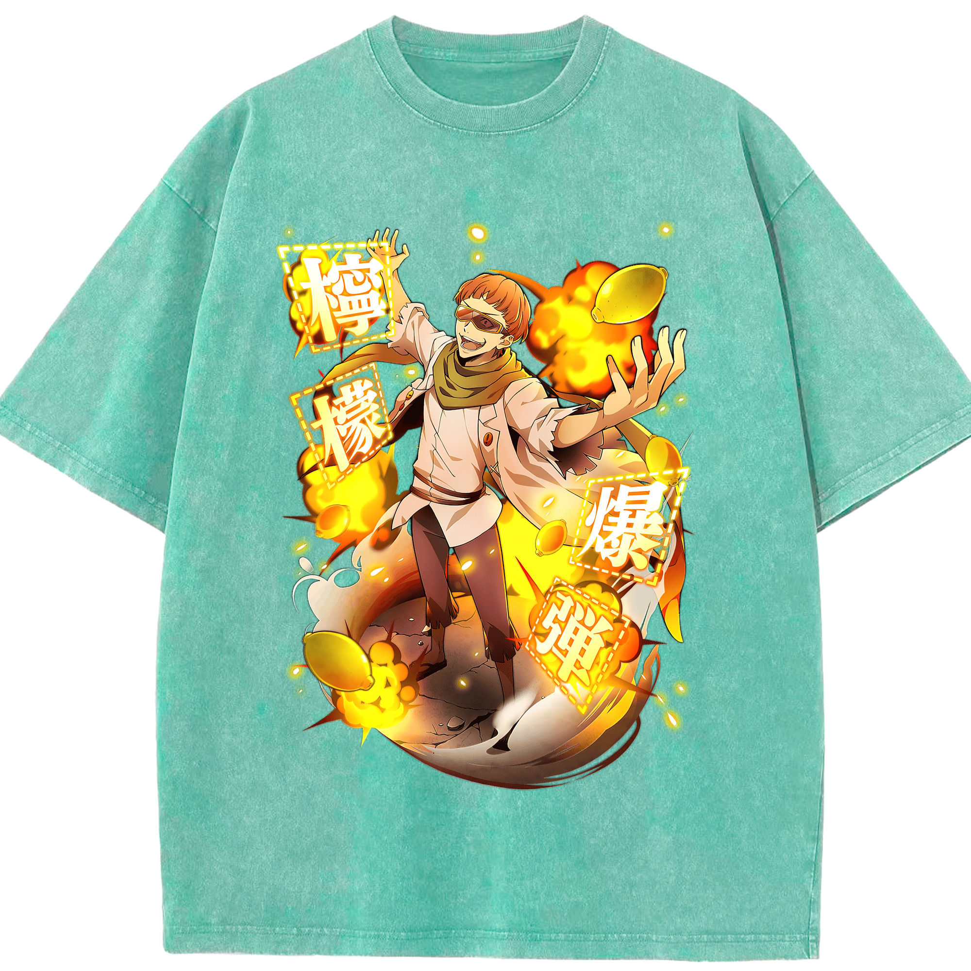 （画像用） 文豪ストレイドッグス Bungo Stray Dogs 綿100% ヴィンテージ風 半袖Tシャツ（フロントプリント）